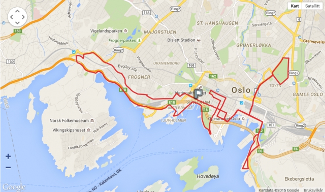Oslo maraton traseklipp 2015